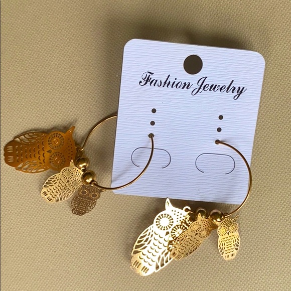 NWT- Owl Earrings - Picture 1 of 5